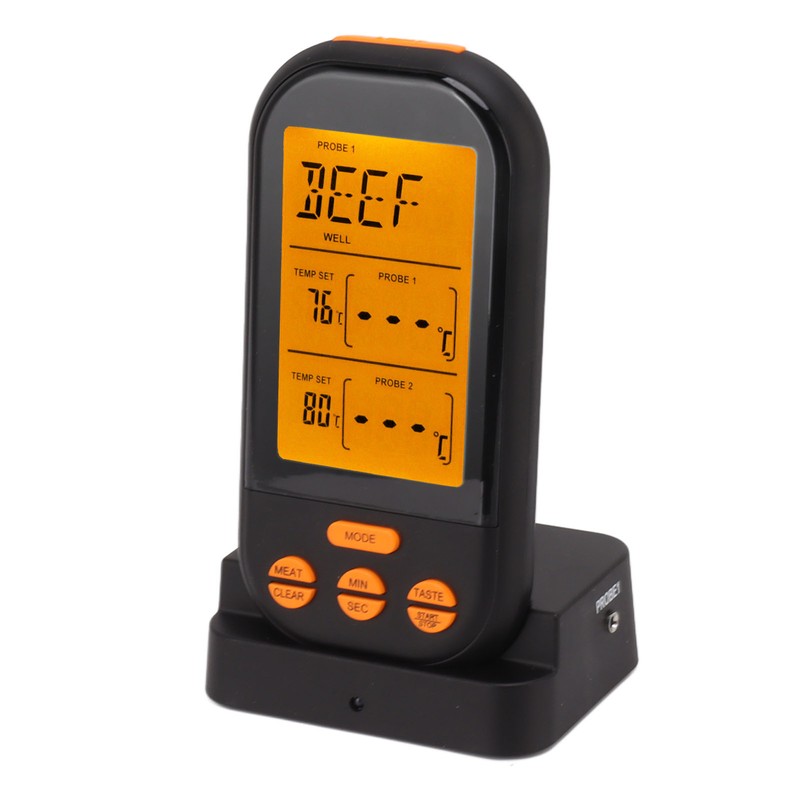 EN2010 1 Wireless Dual Probe Thermometer Kitchen Meat Thermometer Digital