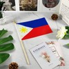 Newperlite Philippines Stick Flag Filipino Small Mini Hand Held Flags