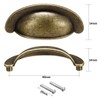Sourcingmap Cup Drawer Pulls, Kitchen Cabinet Dresser Pull Handles Bronze