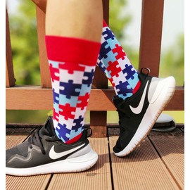 Mens Dress Socks,EmaoFun Funny Fancy Colorful Casual Pattern Crew Socks(Grazing Bucket)