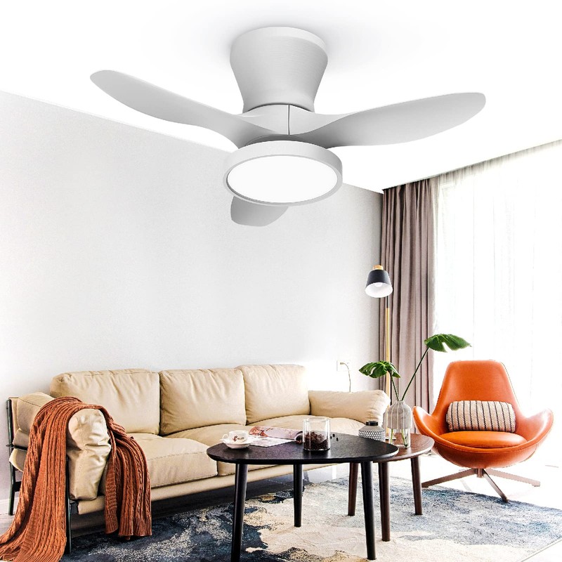 ocioc Quiet Ceiling Fan with LED Light DC motor 32