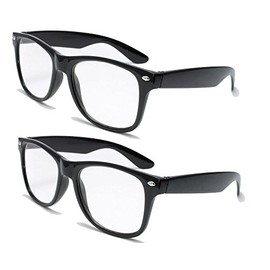Vision World Eyewear 2 Pairs Deluxe Reading Glasses - Comfortable Stylish Simple Readers Magnification (2 black pair, 2.5 x)