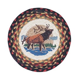 Earth Rugs 80-319WE Trivet, 10"x10", Burgundy