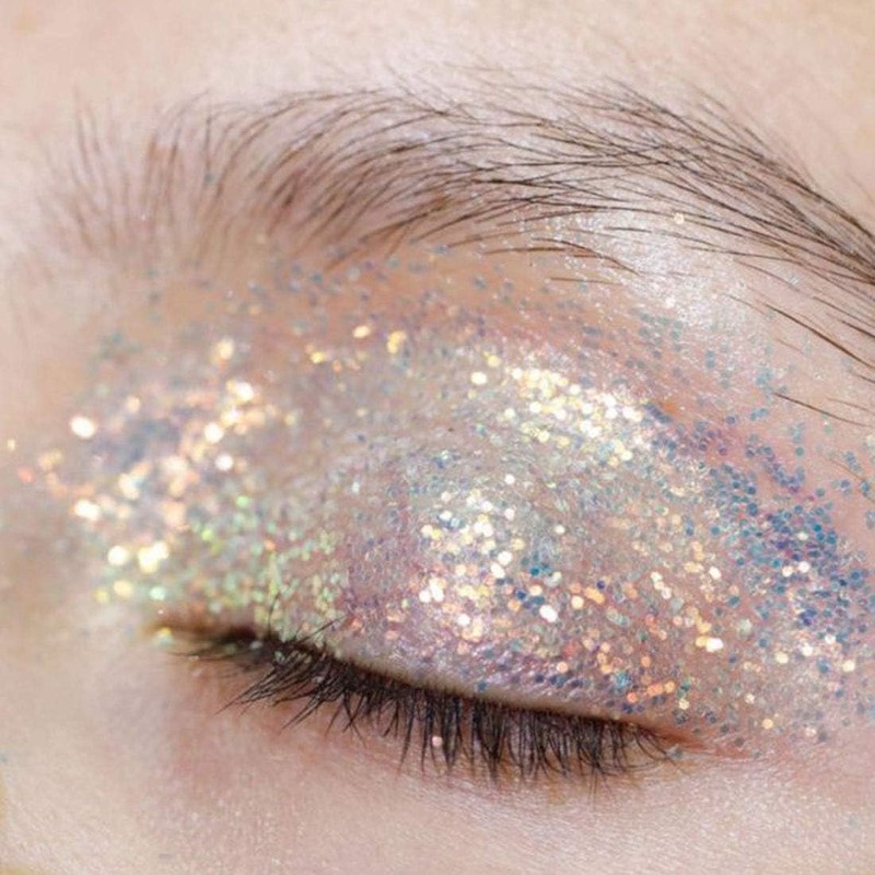 COKOHAPPY Holographic Chunky Glitter Total 80g Body Nail Face Cosmetic