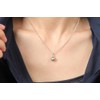 [MAHINA] Flower Pearl Polished Shell Single Pendant Gray Pearl, Brass