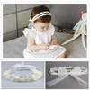 Diadema de Encaje Suave con Nudo de Lazo, 4 Pcs
