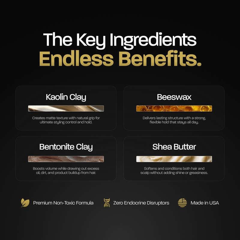 Based Bodyworks Hair Clay | High Hold & Low Shine