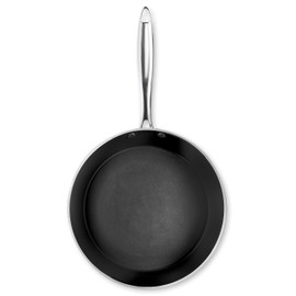 OrGREENiC Rose Hammered Cookware Collection – 9.5 Inch Skillet Fry Pan Ti-Cerama Coated Nonstick Surface & Aluminum Construction for Even Heating, Oven, Stovetop & Dishwasher Safe (1, 9.5")