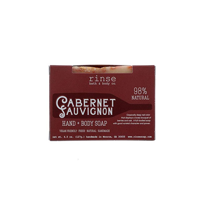 Rinse Bath & Body Cabernet Natural Handmade Soap Boxed