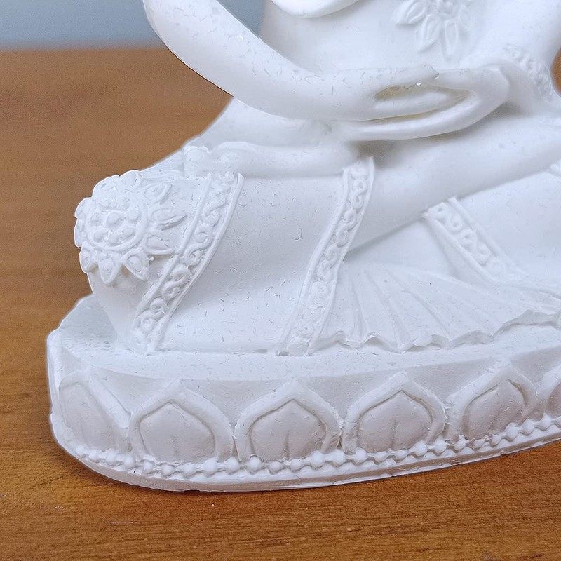 HYFAN Mini Sandstone Buddha Yoga Meditation Statue Harmonious Figurine Collectible