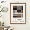 VCK 18x24 Poster Frame 3 Pack, Brown Walnut Wood Picture