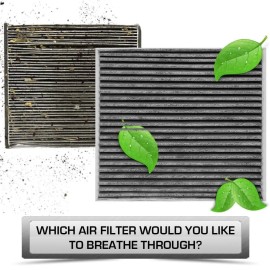H HENZIKON HIGH-PERFORMANCE C20025C PREMIUM Cabin Air Filter fits LEXUS TOYOTA Carbonized Charcoal New