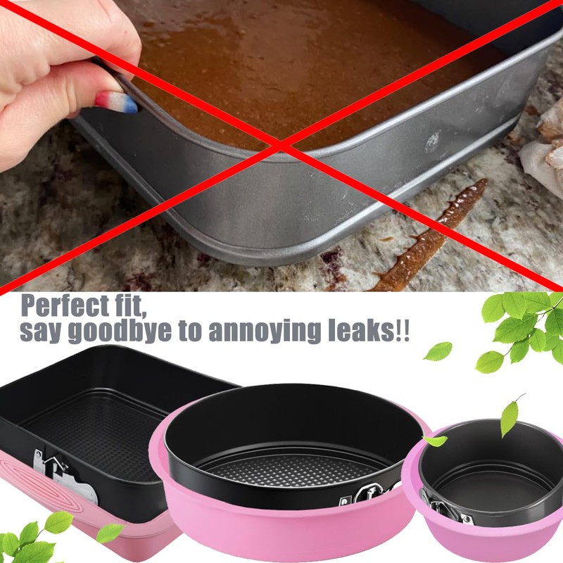 ARNISION Springform Pan Set - Nonstick Cheesecake Pan with Removable