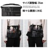 NOELAMOUR Makeup Brush Case, Waist Pouch, Large Capacity, Hair &