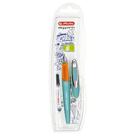 Herlitz my.pen School Fountain Pen L-Nib Turquoise/Orange L