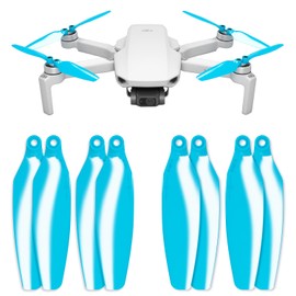 Master Airscrew Stealth Propellers for DJI Mini 2, Mini 2 SE, Mini SE & Mini 4K - Blue, 4 propellers in set