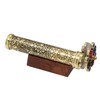 YVCrafts Handcrafted Etched Floral Pattern Lacquered Brass Kaleidoscope Includes Two