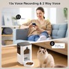 Smart Automatic Cat Feeder with 1080P Camera & Laser Toy,