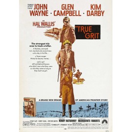 OMG Printing True Grit John Wayne Cowboy Western Poster/Print/Picture Satin Photo Paper - A4-210mm x 297mm