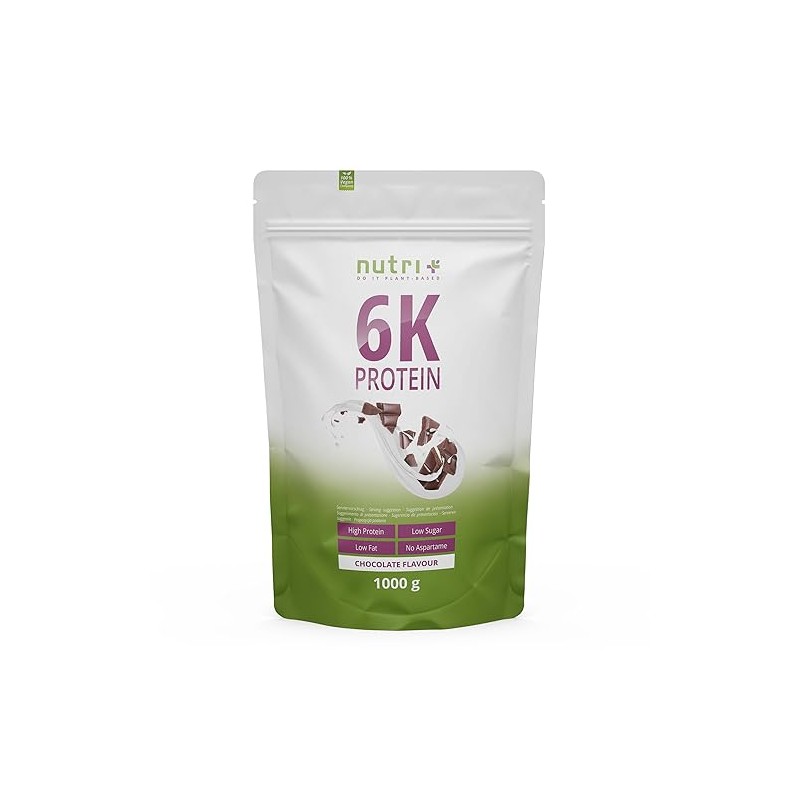 Nutri + Proteinshake Schokolade 1 kg - Low-Sugar Eiwei√üpulver mit