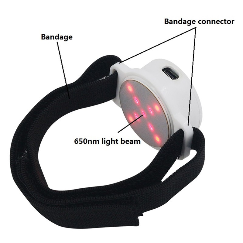 650nm Infrared Wrist Device Wearable Reduce Soreness Portable Red LED