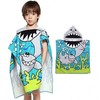 Kids Character Hooded Beach Robe, Bath & Shower Towel BB110 60*120 Rainbow Unicorn (Edge) 5ea