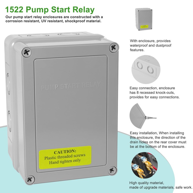 1522 Pump Start Relay with Enclosure 3 HP / 110V