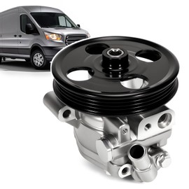VORGENS Power Steering Pump, Fit for 2015-2024 Ford Transit-150, Transit-250, Transit-350, Transit-350 HD, 3.5L 3.7L V6, w/Pulley - Replace STP320, CK4Z3A674A, CK4Z3A674B, CK4Z3A674C Steering Pump