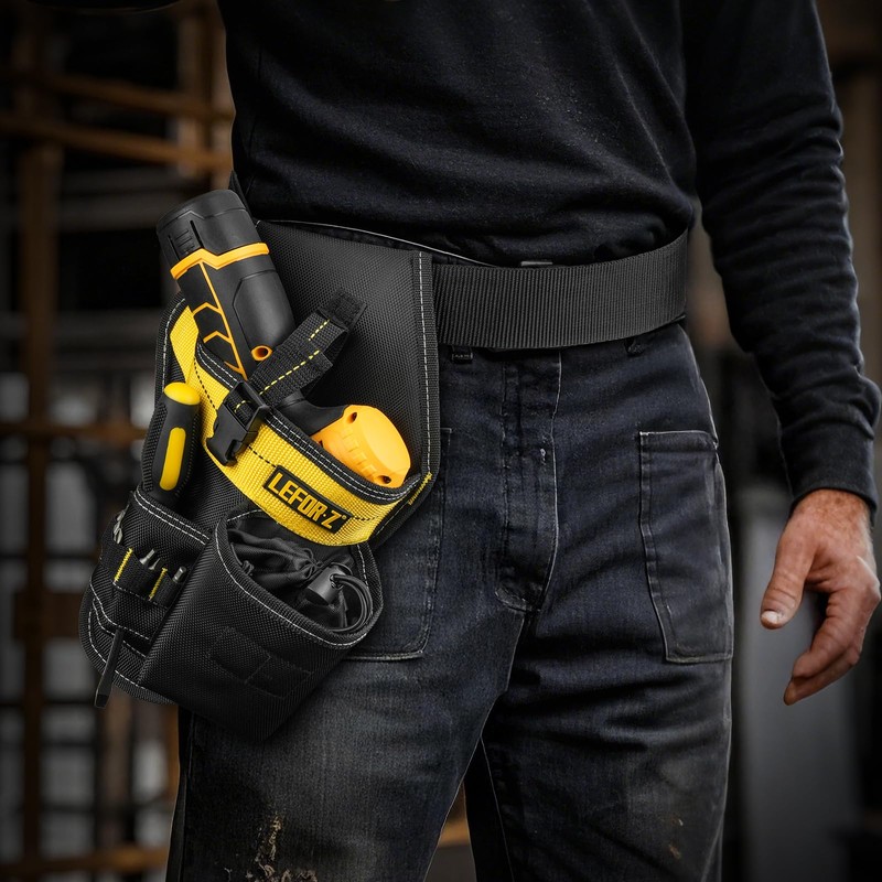 Drill Holster,Heavy-Duty Impact Holster for Tool Belt,Quick Access Drill Holder,Drill