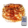 Dreamworth Remote Control 165ft 500 LED Warm White Copper Wire