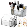 2 x plastic cosmetic storage box