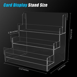 Greeting Card Display Acrylic Sticker Display Stand for Vendors Postcard Organizer Retail Display Racks Business Card Holder Mail Organizer Stamp Pad Holder Storage Rack for Desk Counter Retail