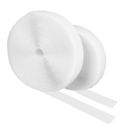 mumbi Velcro Tape for Sewing, Velcro Consisting of Hook and Fleece for Sewing, Velcro 20 mm x 5 m, White