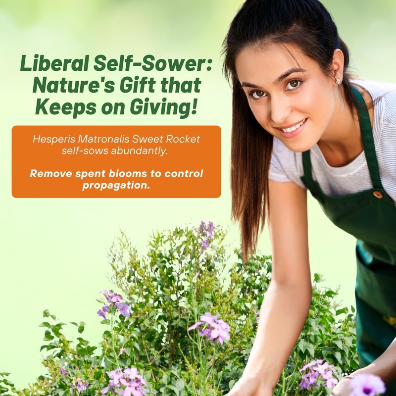 Outsidepride Dame's Rocket Flower Seeds - 5000 Pcs Perennial, Easy