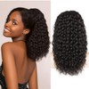 Rafabcici 18" Curly Drawstring Ponytail Extension for Black Women -