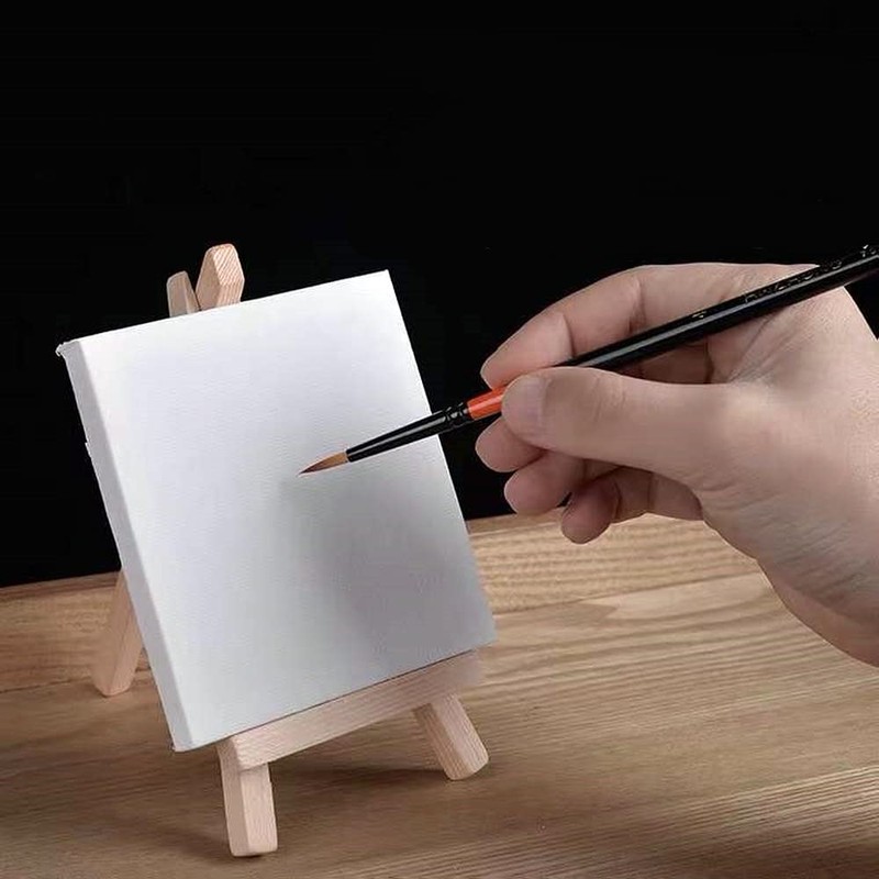 Canvas Board 8 Pcs Square Canvas Mini Canvas Painting Board