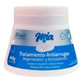 Crema Antiarrugas Regeneradora Leche De Burra 400g Risan Neutra