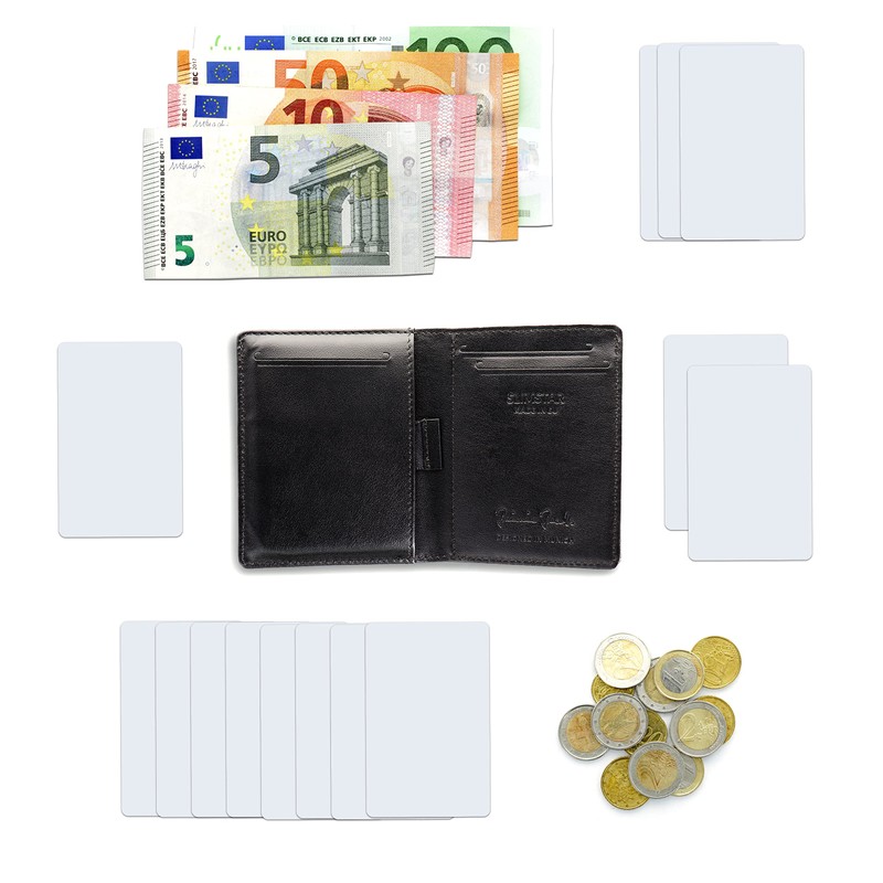 Jaimie Jacobs Slimstar Men's Slim Leather Wallet with Large Coin