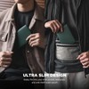 VULKIT Porta Pasaporte Minimalista con Bloqueo de RFID, Cartera de