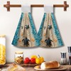 Cneztholim Sea Turtle Hanging Kitchen Towels Summer Ocean Tie Towels