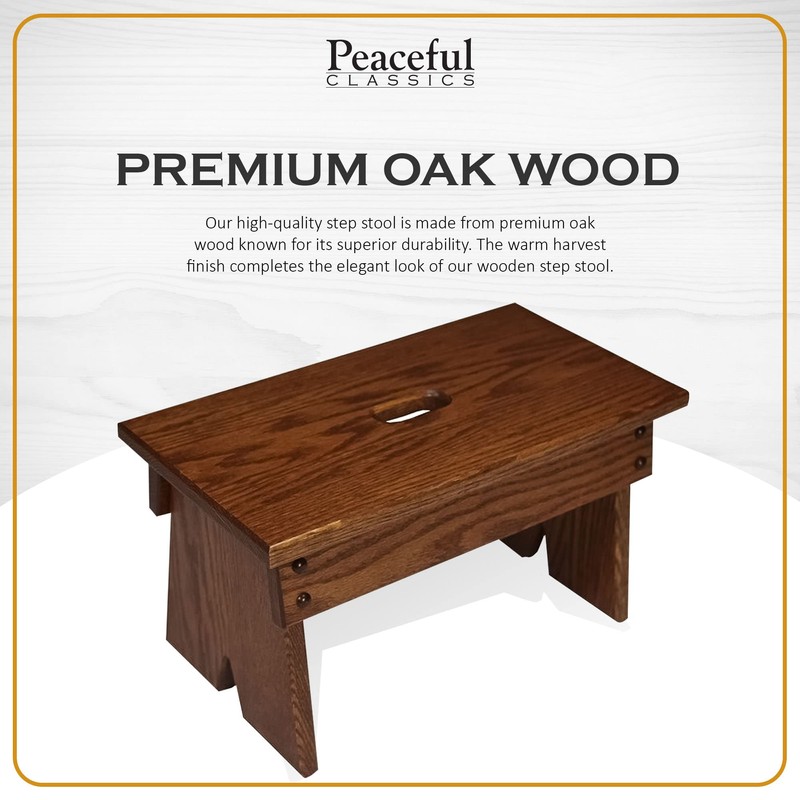 Peaceful Classics Step Stool - Amish Handmade Kids Step Stools