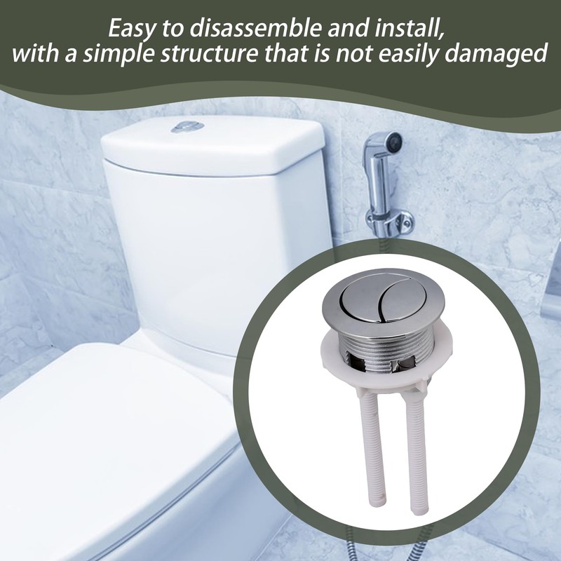 Dual Push Flushing Toilet Button Toilet Water Tank Button with