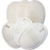 6 pcs/Set 4.3"×5.7" Natural Exfoliating Face Body Pad Loofah Sponge