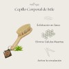 Cepillo corporal de ixtle PERLA NEGRA para exfoliación y masajes