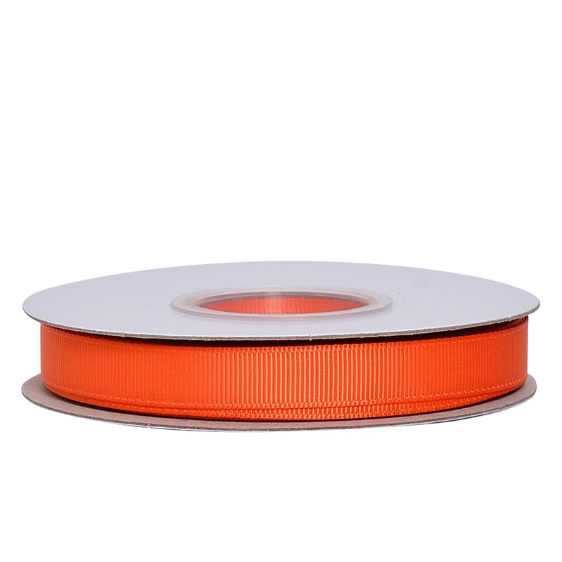 Ribest Cinta de grogrén naranja para envolver regalos, manualidades, lazos