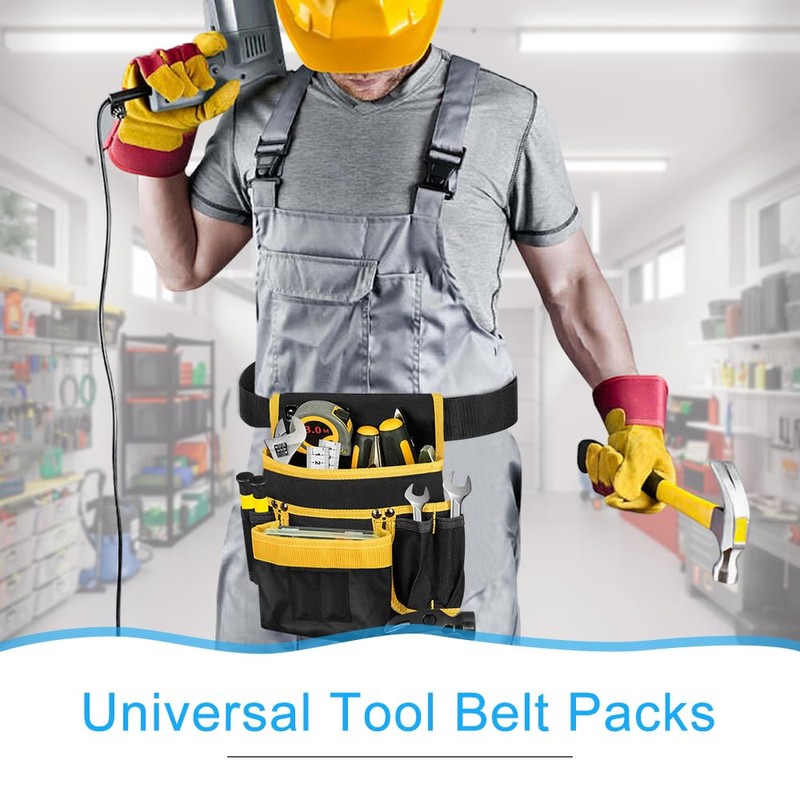 Kleemeiero Tool Belt Men's Magnetic Tool Bag with 13 Pockets