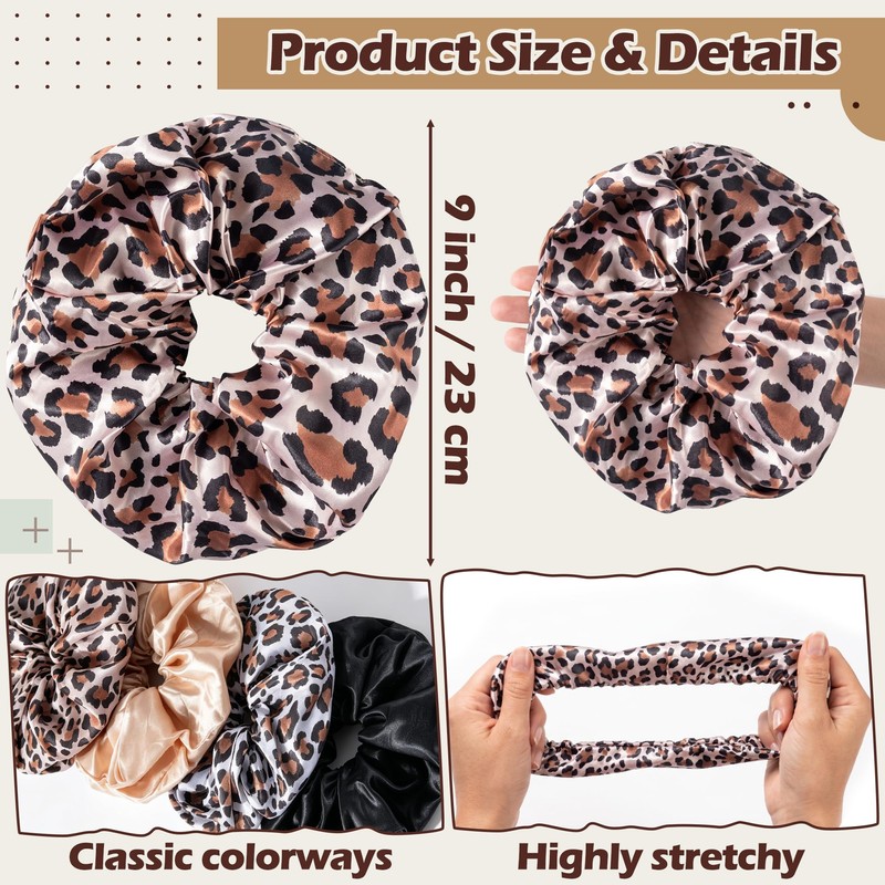 4 Pack Yoga Mat Scrunchie, Fits Standard Mats (Brown &