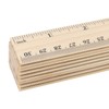"MUKCHAP 72 Pieces 30 cm/12 Inch Wooden Rulers, Inch with
