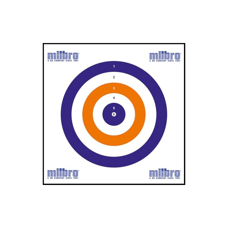SMK RWB THICK CARD 14cm Airgun Air Rifle Pistol Targets