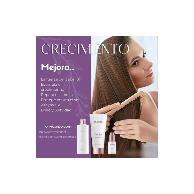 2pzs Shampoo Reviving Farmasi/para Crecimiento De Cabello